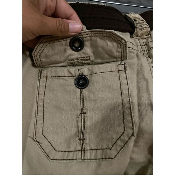 Maurices Tan Khaki Bootcut Pants With Belt Size 5/6 NWOT - Picture 6 of 7